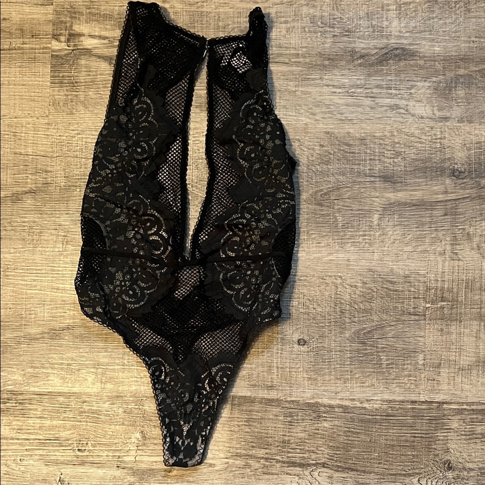 Victoria's Secret Black Lace Slip